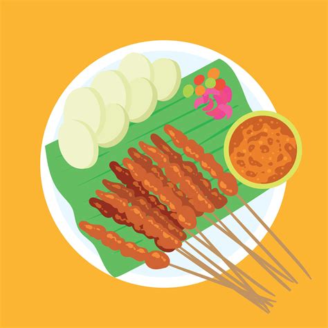 sate ayam madura vector illustration 30962467 Vector Art at Vecteezy