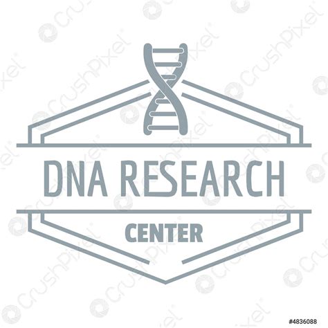 Research Dna Logo Simple Gray Style Stock Vector 4836088 Crushpixel