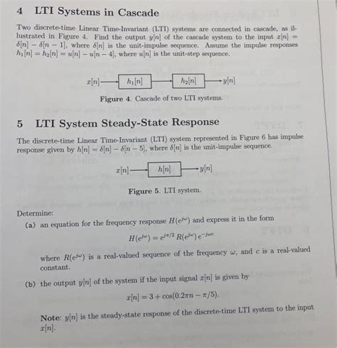 Solved 4 Lti Systems In Cascade Two Discrete Time Linear