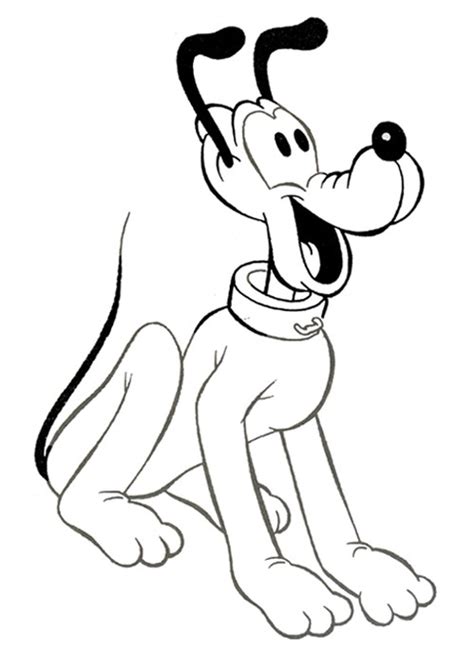 Coloriage Chiens Pluto 18