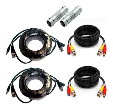 4 Cable Siames Coaxial 5 10 Mts Para Camara Cctv Video Hd Meses Sin