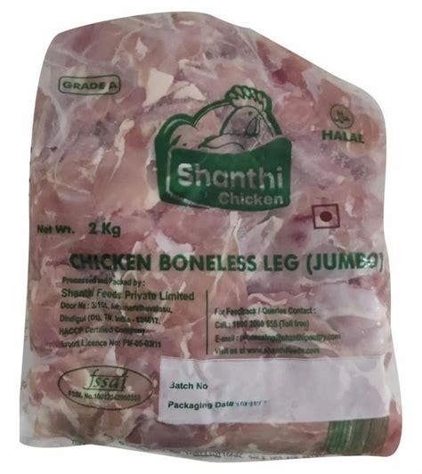 2kg Shanthi Jumbo Chicken Boneless Leg Food Grade Grade A Packaging Type Packet At Best