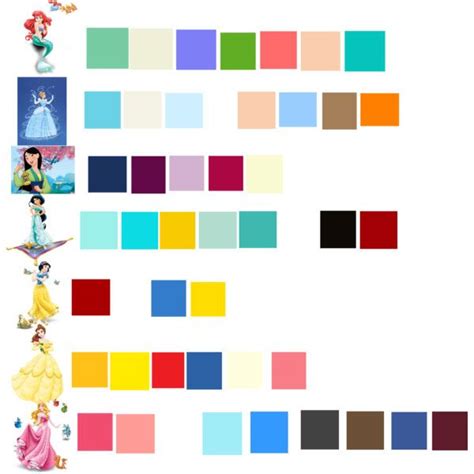 Disney Princess Palette Disney Princess Colors Disney Colors Disney