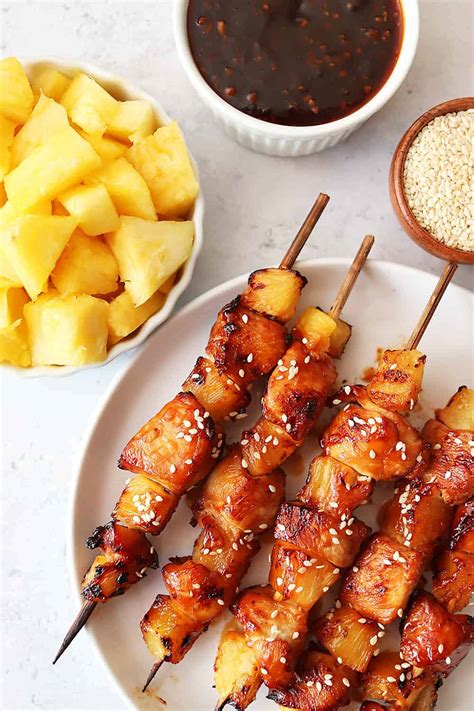 Hawaiian Air Fryer Teriyaki Chicken Kabobs Simply Happenings