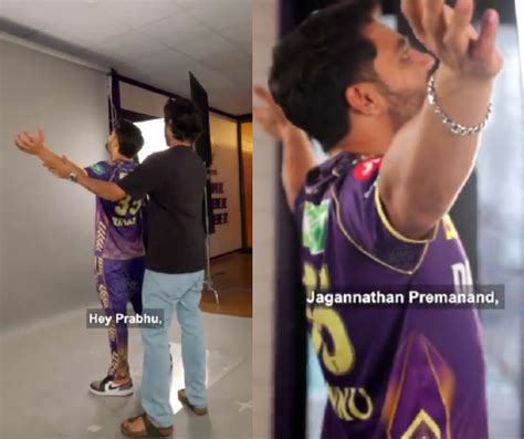 Ipl Kkr S Rinku Singh Joins Viral Hey Prabhu Trend Video Goes