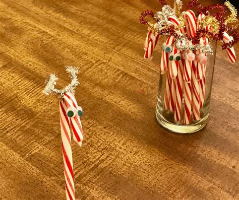 Candy Cane Reindeer Craft For Kids - Home Faith Family