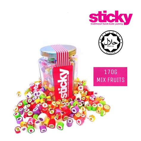 Sticky Candy Mix Rock Large Gula Gula Viral Sweet Fruits Flavours