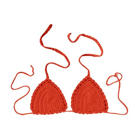 ANINEO Women Swimwear Casual Hand Crocheted Solid Color Bikini Swimsuit