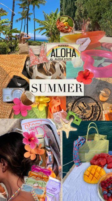 50 Summer Mood Board Wallpapers Hawaii Aloha Mood Board 1 Fab Mood