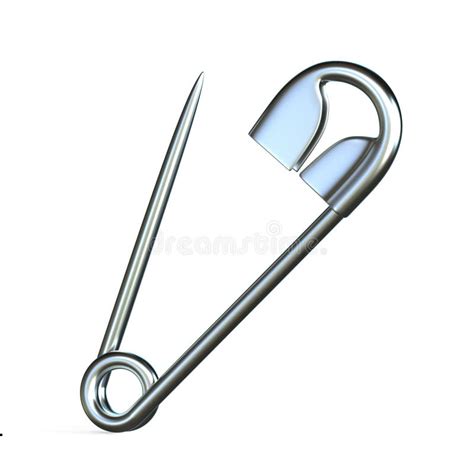 Open Safety Pin 3d Stock Illustration Illustration Of Fastener 95932157