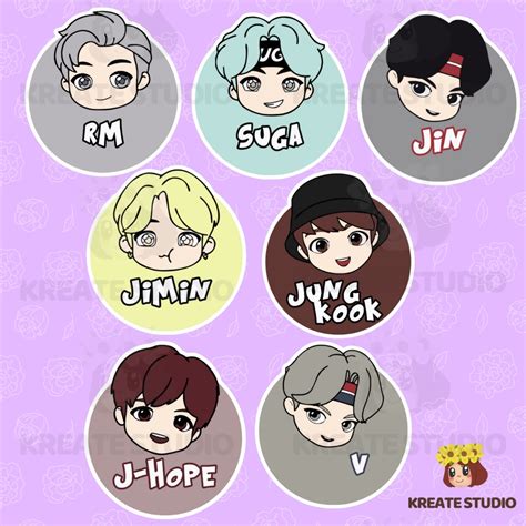 BTS TINYTAN WITH NAME Waterproof Vinyl Sticker Mic Drop Inspired