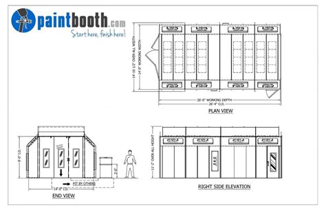 Full Down Draft Paint Booth Paintbooth