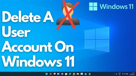 How To Delete A User Account On Windows Youtube