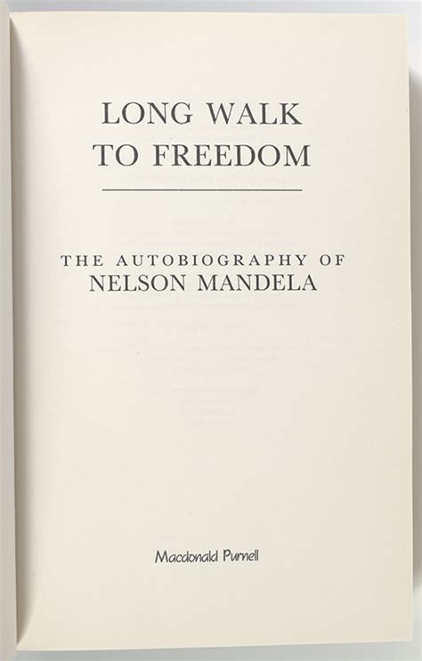 Long Walk To Freedom Nelson Mandela First Edition Signed Rare