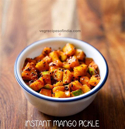 Mango Pickle Recipe How To Make Instant Mango Pickle Recipe