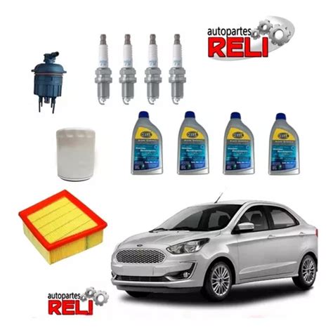 Kit Afinación Para Figo 1 5 Ford Bujías Y Aceite Hella 5w30