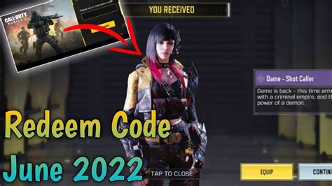 Codm Redeem Code June 9 2022 Today Redeem Code Codm New Redeem Code