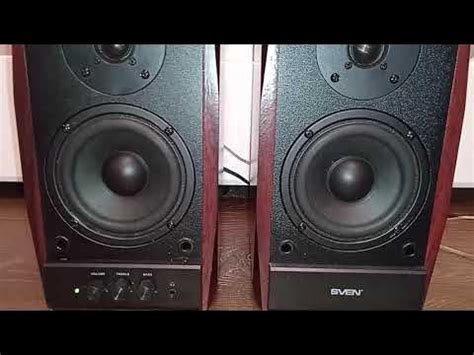 Слушаем музыку на активных колонках Sven sps-704 - YouTube