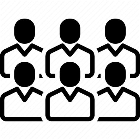 Audience Mass Common Population Public Society People Icon