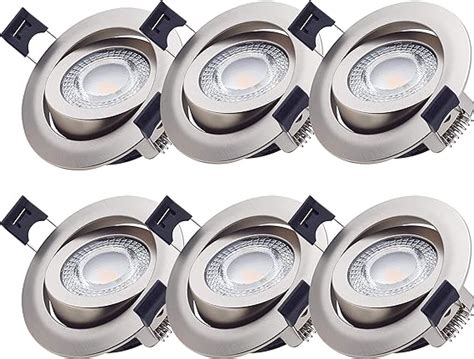 Oktaplex Lighting Lot De Spots Led Encastrables Plats V W