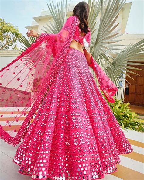 Give Yourself A Different Look With Magenta Lehengas A Seamless Blend