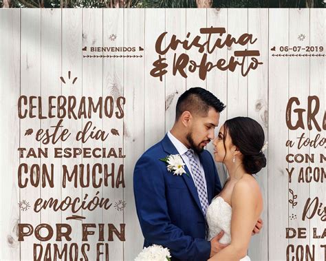 Photocall Efecto Madera Rústica Vintage 2019 Photocall Bodas Boda Organizar Boda