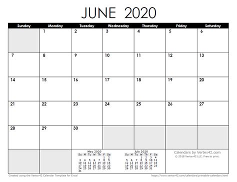 2020 Calendar Templates And Images