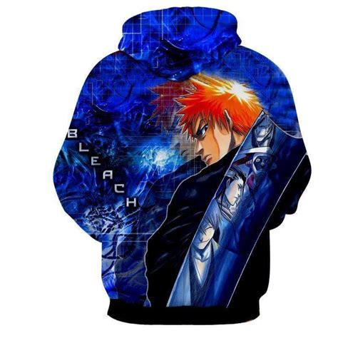 Zanpaktu Ichigo Impressive 3d Graphic Hoodie Bleach Anime Hoodie