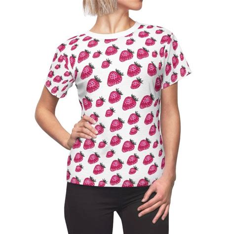 Womens Strawberry Shirt Strawberries Shirt Womens Etsy Strawberry