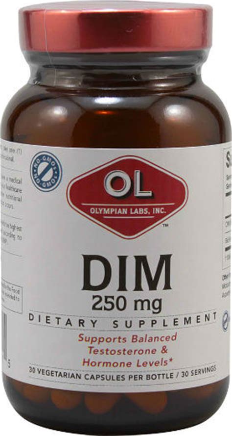 OLYMPIAN LABS DIM 250 Mg Diindolylmethane 30 Capsules Save Big At