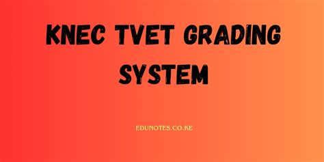 KNEC TVET Grading System EDU NOTES