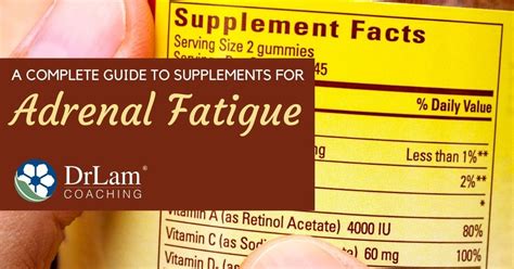 The Complete Guide To Adrenal Fatigue Supplements Dr Lam Coaching