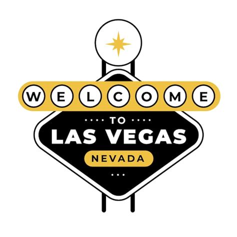 Free Vector | Flat design las vegas sign design