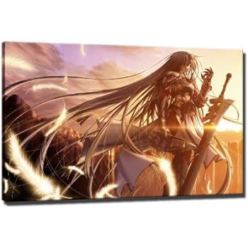 Amazon De Anime Manga Bild Auf Leinwand X Cm Fertig Gerahmte