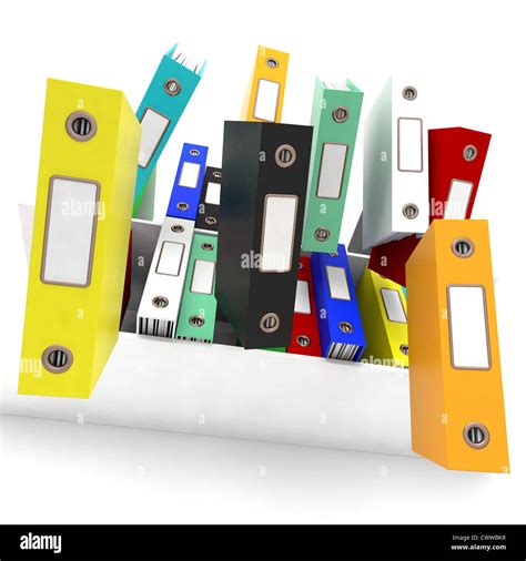 Files Falling Showing Disorganized And Chaotic Office Stock Photo Alamy