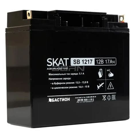 Свинцово-кислотная АКБ Бастион SKAT SB 1217 — купить, цена, отзывы ...