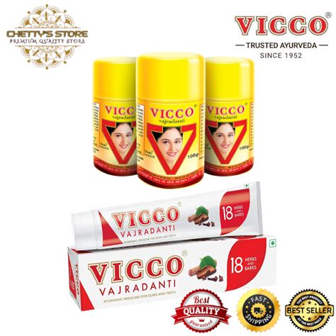 Vicco Vajradanti Ayurvedic Toothpaste 100g150g200g Tooth Powder 50g100g Shopee Malaysia