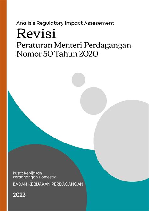 ANALISIS REGULATORY IMPACT ASSESEMENT RIA REVISI PERATURAN MENTERI