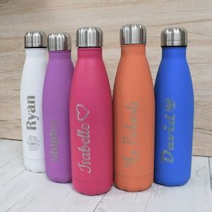 Personalised Water Bottle Engraved Ml Water Bottle Etsy Uk