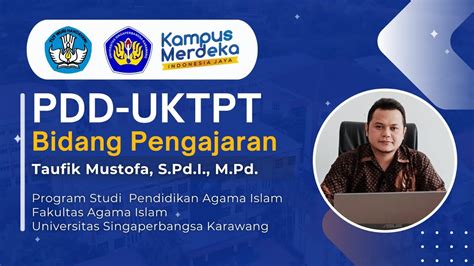 Pdd Uktpt Taufik Mustofa Pendidikan Agama Islam Universitas