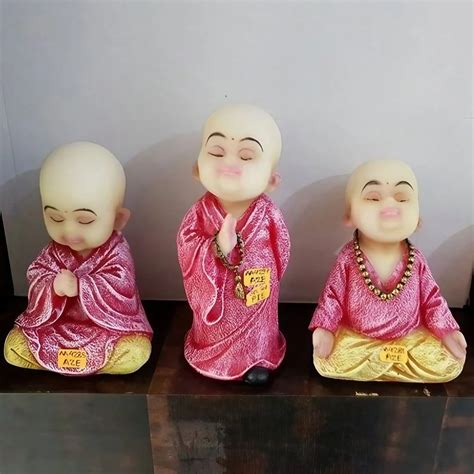 Baby Resin Monk Statue Set For Decoration At Rs Set In Mumbai Id