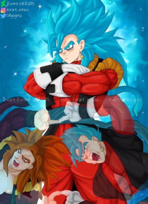 Ssj4 Gogeta And Vegito Fusion