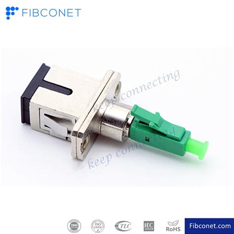 Ftth Lc Sc Fiber Optic Lc Apc Male To Sc Apc Female Metal Hybrid