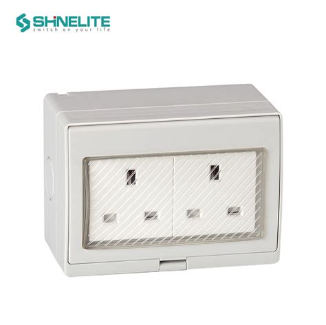 Ip55 Outdoor Waterproof Socket 13a Double Socket Waterproof Socket