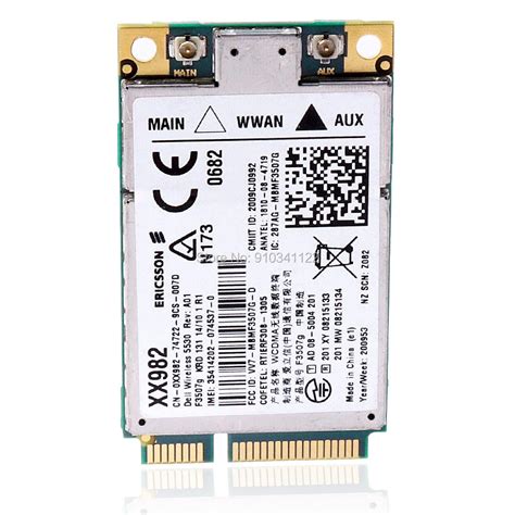 Unlocked DW5530 Wireless Mobile Broadand Modul F3507G Mini PCL E HSDPA