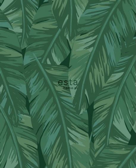 Papier Peint Esta Home Jungle Fever Feuilles De Bananier Vert