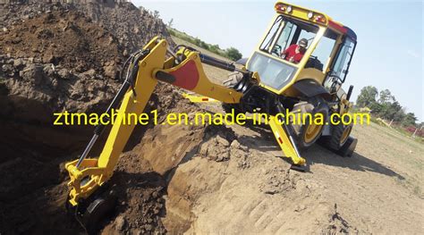 Mini X Backhoe Excavator Loader Four Wheel Drive Hydraulic Backhoe