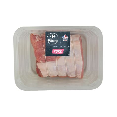 Viande De Porc R Ti Dans Le Filet Carrefour Le March La Barquette