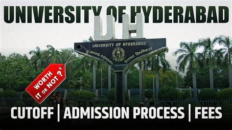 University Of Hyderabad Admission Process 2023 Cutoff Placement