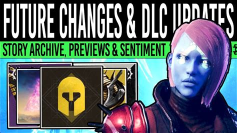 Destiny 2 FUTURE CHANGES DLC UPDATES Cinematic Archive Patch